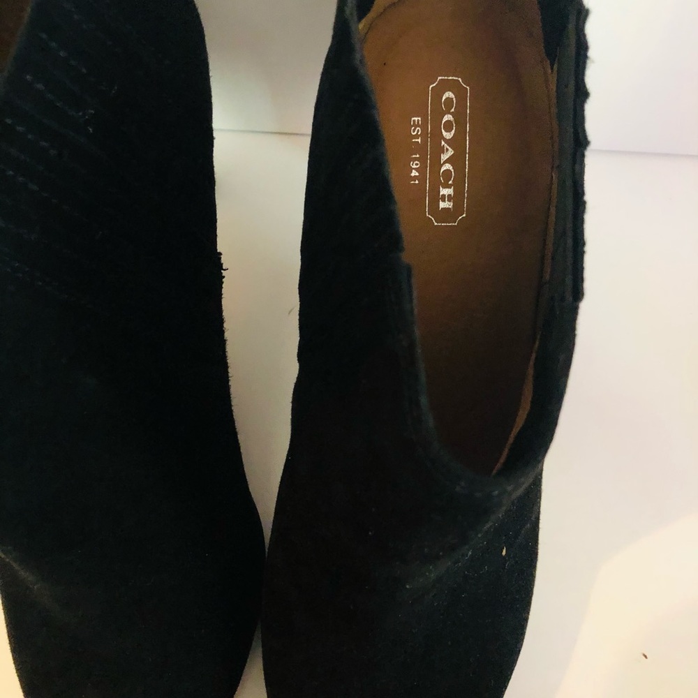 Coach wonderful black suede booties - Picture 4 of 4